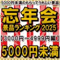 忘年会おすすめ景品ランキング2025 ［3,000円～4,999円編］5,000円未満のもらってうれしい景品