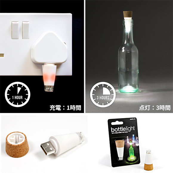 空き瓶がおしゃれなインテリア照明に ボトルライト 景品ゲットクラブ