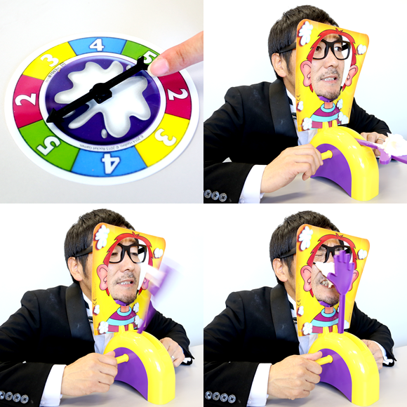 顔面クリーム直撃バトル！パイフェイス