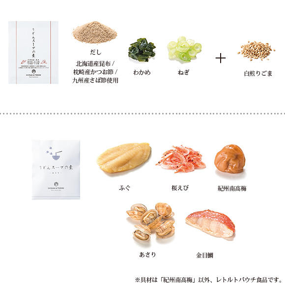野菜うどんと海の幸スープセット【目録引換券】