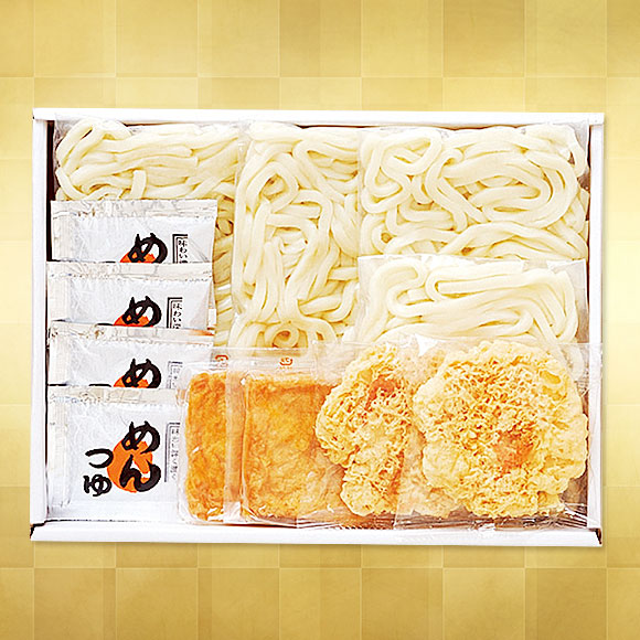 讃岐うどん きつね・天ぷら4食セット【目録引換券】