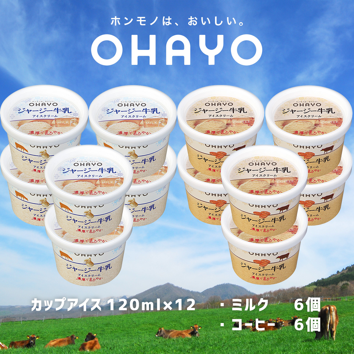 ジャージー牛乳アイスクリーム
