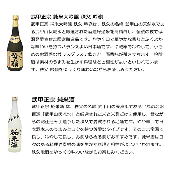 お取り寄せグルメチケット 武甲正宗純米大吟醸吟嶺と純米酒　しゃくし菜＆ピリ辛こんにゃく