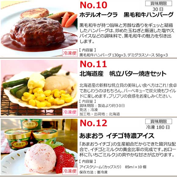 お肉 海産物 スイーツのギフト券 プレミアムお取り寄せグルメチケット（12品コース）［0089］