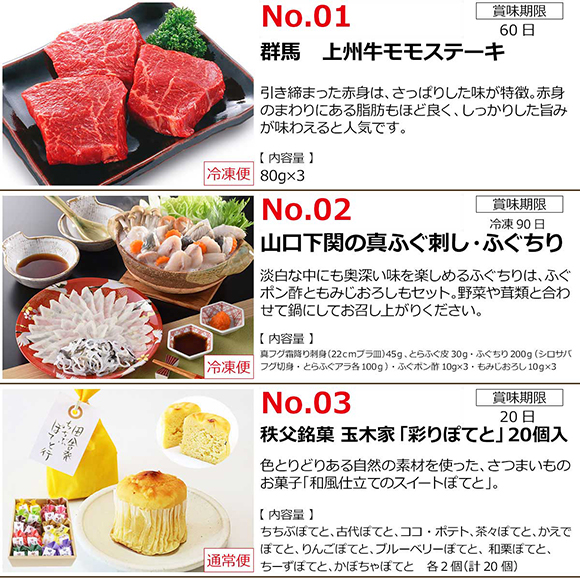 お肉 海産物 スイーツのギフト券 プレミアムお取り寄せグルメチケット（3品コース）［0093］