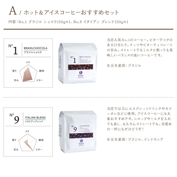 選べるスペシャリティコーヒー glin coffee Aセレクト