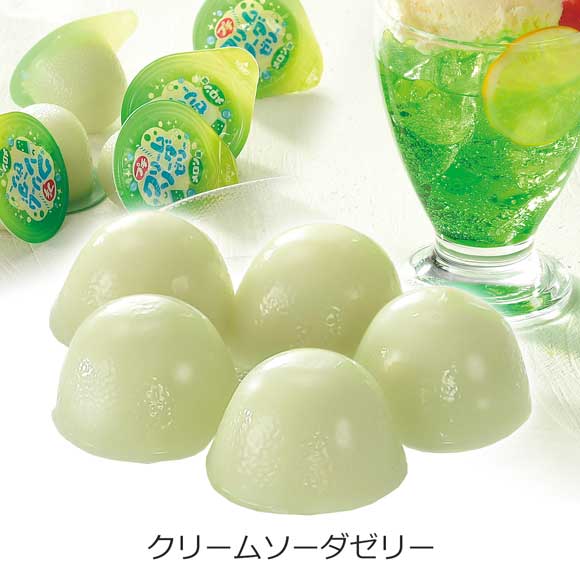 ひとくちクリームソーダゼリー
