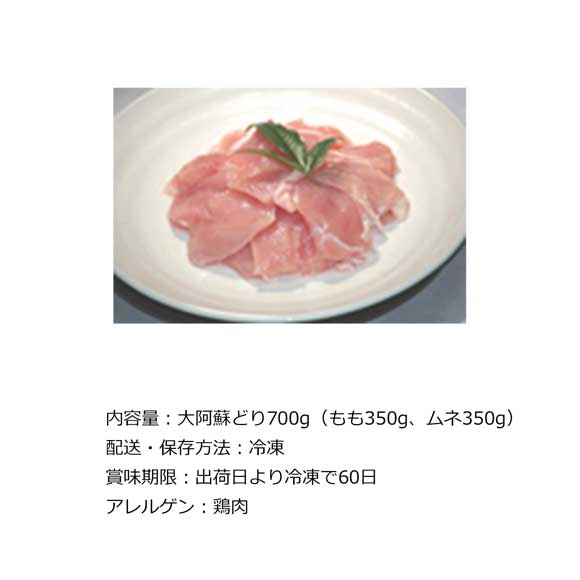 熊本　大阿蘇どり　焼肉用モモムネ肉セット