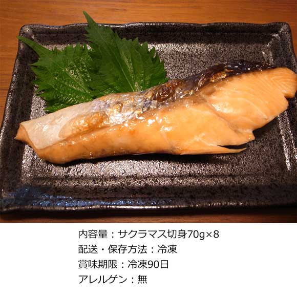 北海道日高沖 船上活〆サクラマス切身8切【目録引換券】