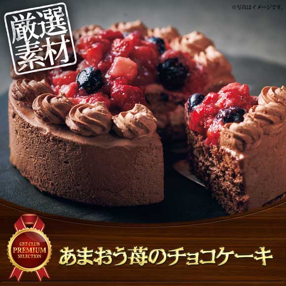 あまおう苺のチョコケーキ