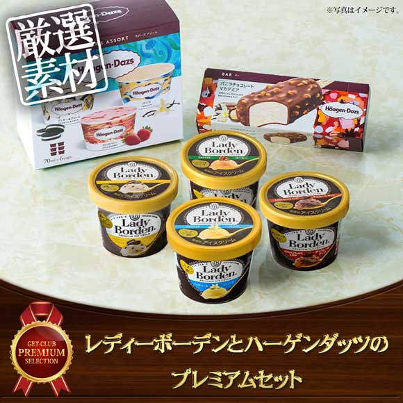 レディーボーデンとハーゲンダッツのプレミアムセット