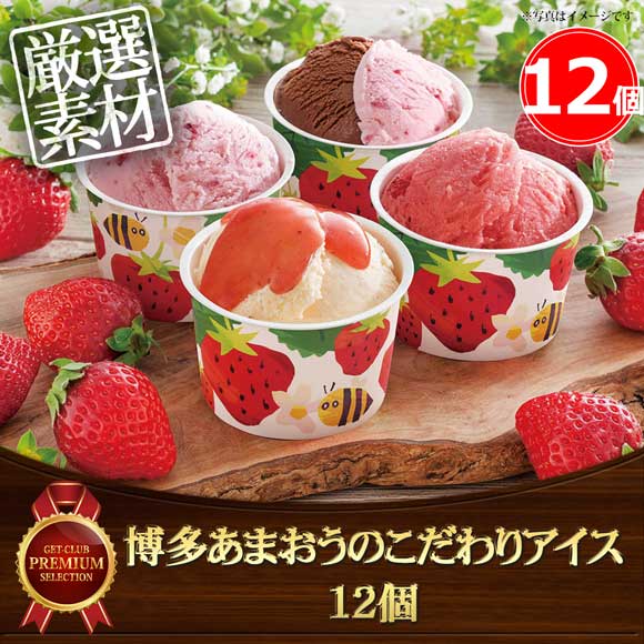 博多あまおうのこだわりアイス 12個