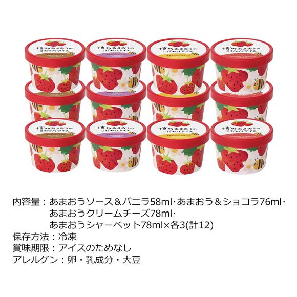 博多あまおうのこだわりアイス 12個
