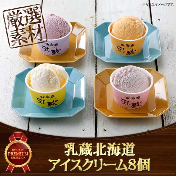 乳蔵北海道アイスクリーム8個