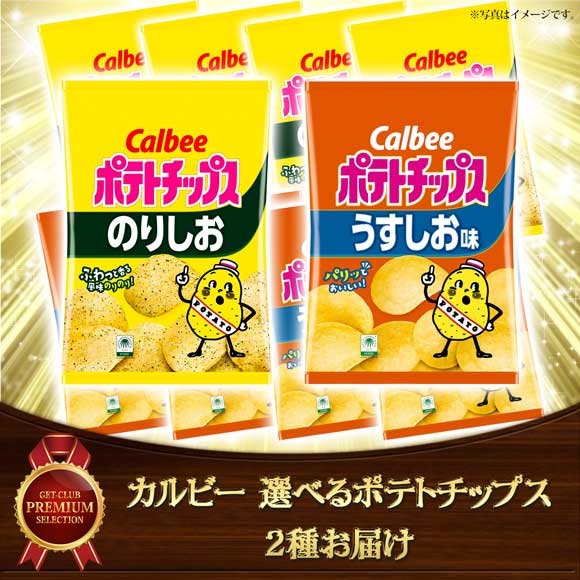 カルビー 選べるポテトチップス 2種お届け