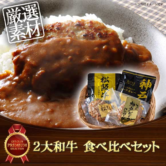 2大和牛 食べ比べセット カレー＆ハンバーグ食べ比べ