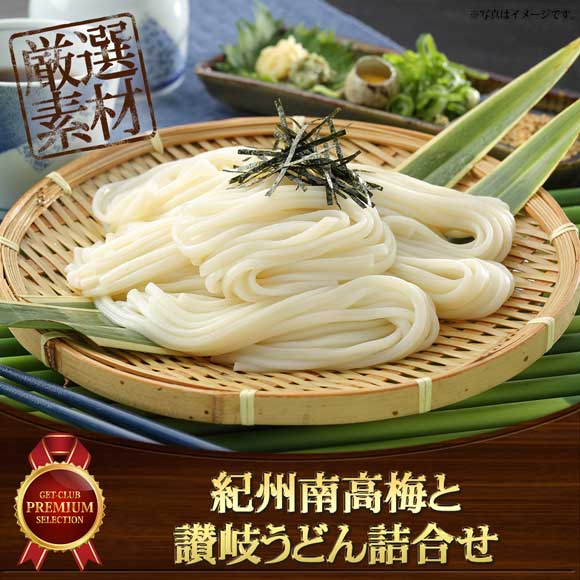 紀州南高梅と讃岐うどん詰合せ