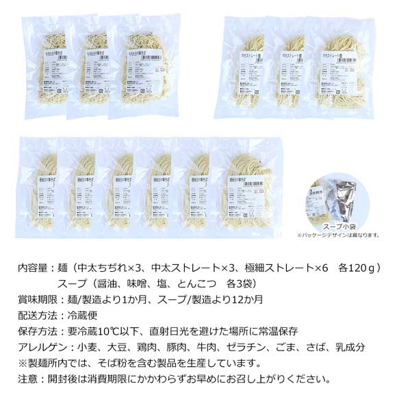 ラーメン王道！ 醤油・味噌・塩・豚骨 定番4種食べ比べセット（12食入）