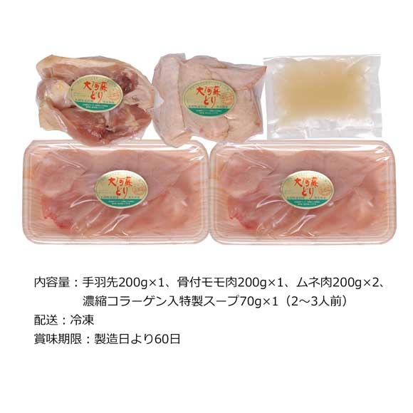 熊本 大阿蘇どり コラーゲンスープ水炊きセット