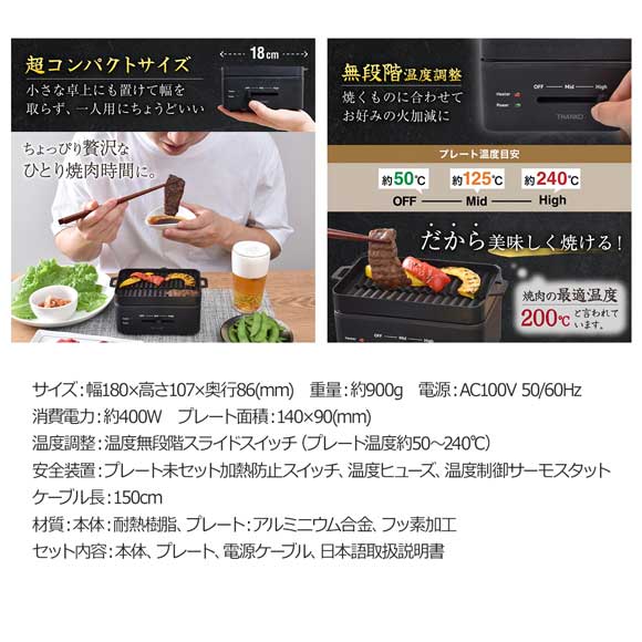 卓上おひとりさま焼き肉 「ソログリル」
