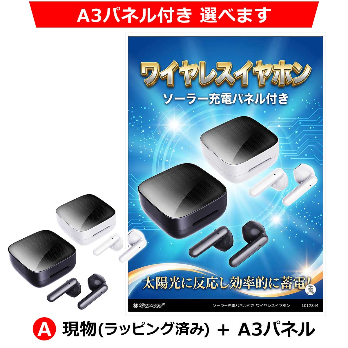 A:現物(ラッピング済み)+A3パネル