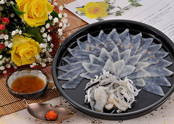 とらふく刺身セット小皿