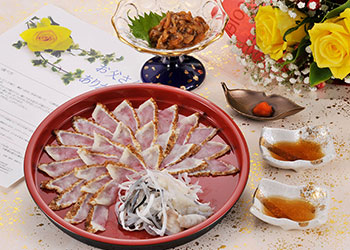 まふく炙り刺身・とらふくの漬け