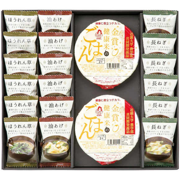 美味心 フリーズドライ味噌汁＆金賞健康米ギフト GMS-CO