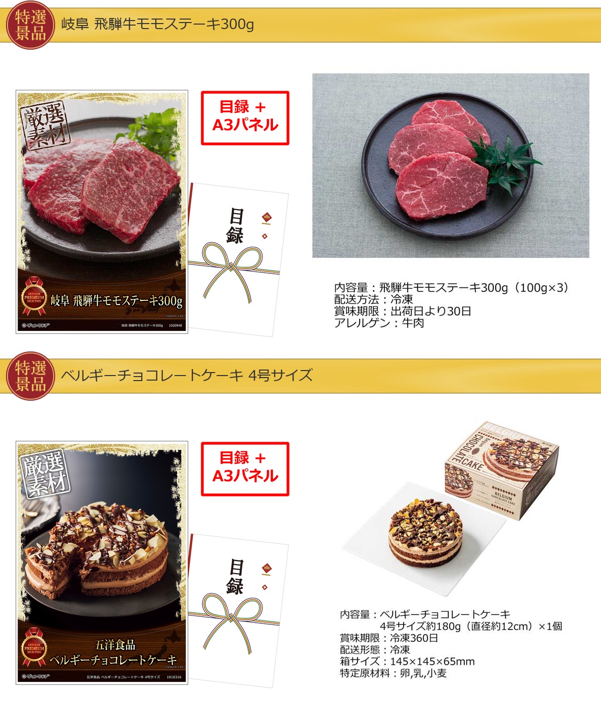 グルメとキッチン40,000円20点景品セット詳細