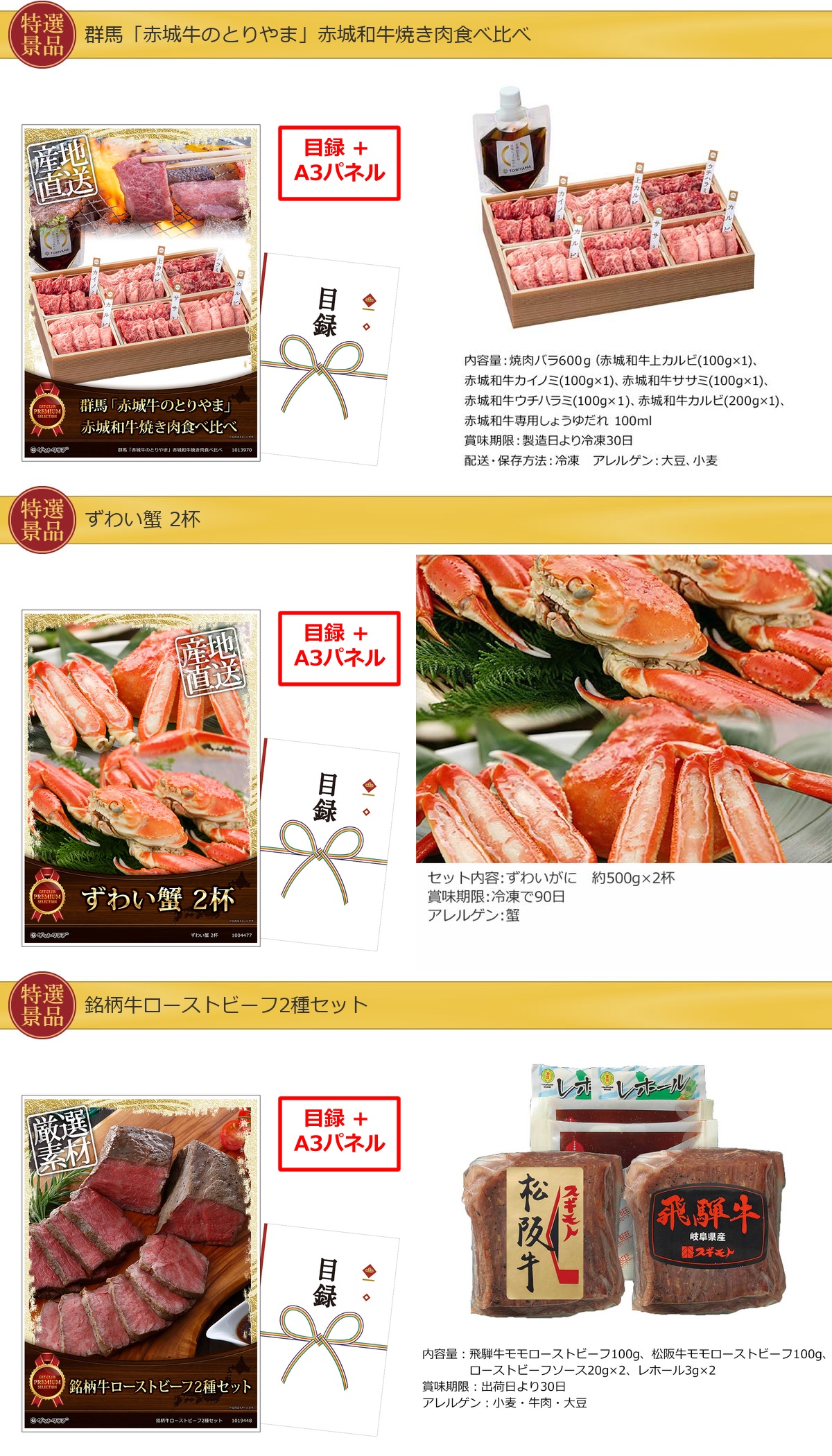 豪華景品グルメ&バラエティー 80,000円20点Aセット詳細