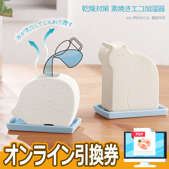 乾燥対策 素焼きエコ加湿器 オンライン引換券 インテリア ガーデン雑貨 オンライン引換券 景品ゲットクラブ