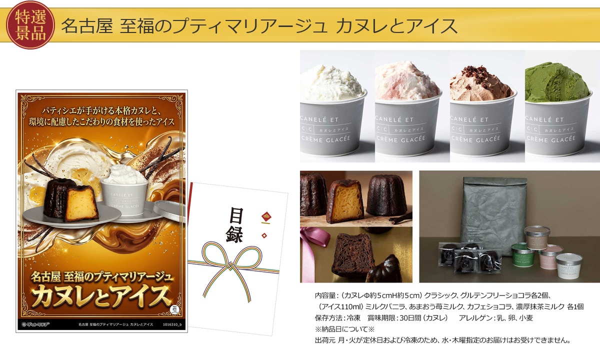 豪華グルメ目録景品4点セット A3パネル付き[毛蟹・うなぎ・豚しゃぶ・アイス]C018詳細