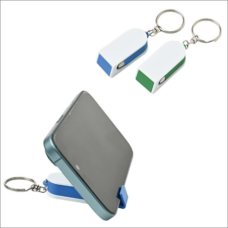 クリーナー付スマホスタンド（キーリング付）