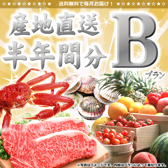 産地直送半年間分(プランB)【目録引換...
