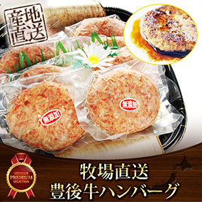 牧場直送豊後牛ハンバーグ【目録引換券】