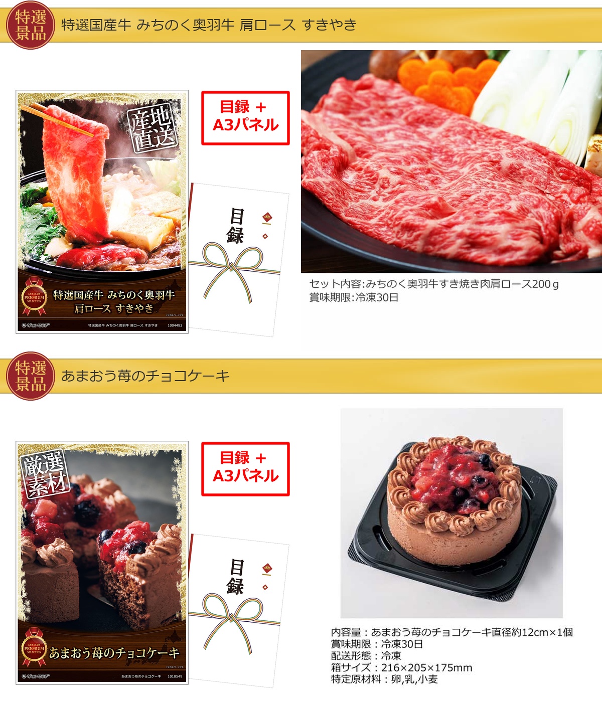 グルメとキッチン30,000円30点景品セット詳細