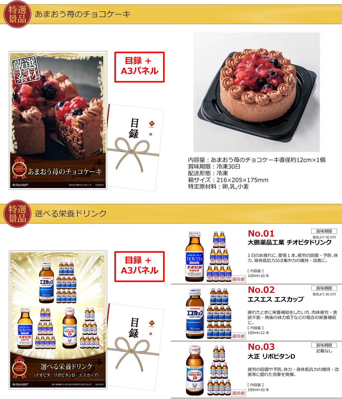 ビップ景品60,000円20点景品セット詳細