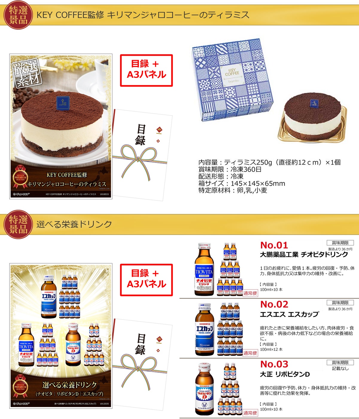ビップ景品60,000円50点景品セット詳細