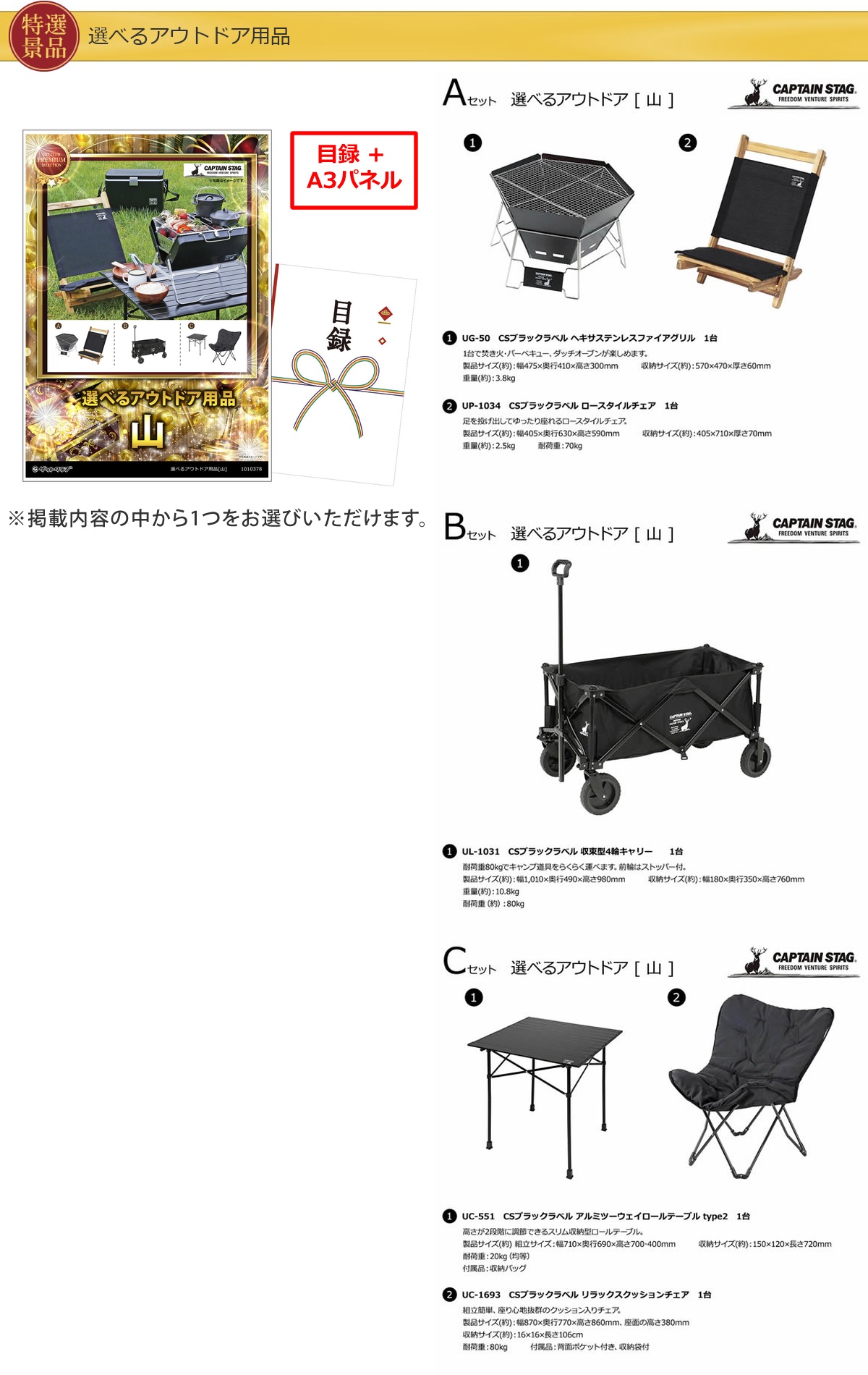 ビップ景品80,000円30点景品セット詳細