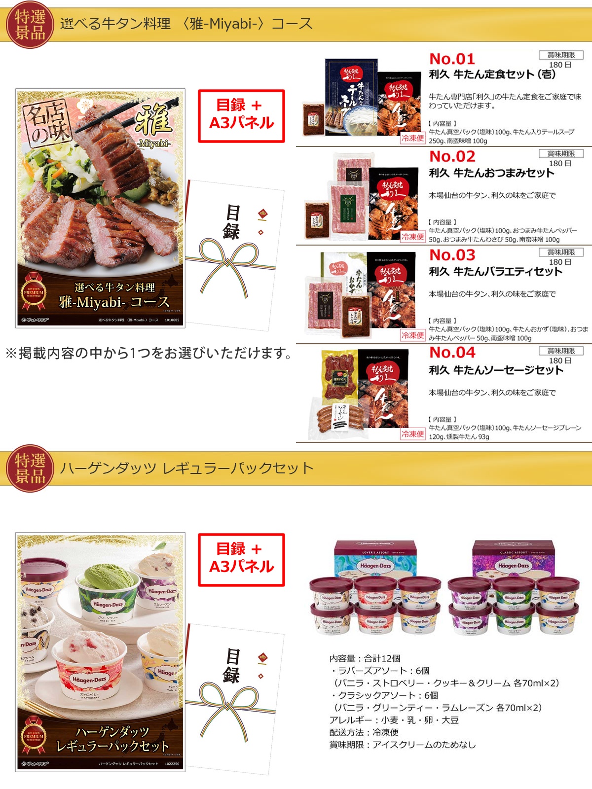 バリュー景品50,000円50点景品セット詳細