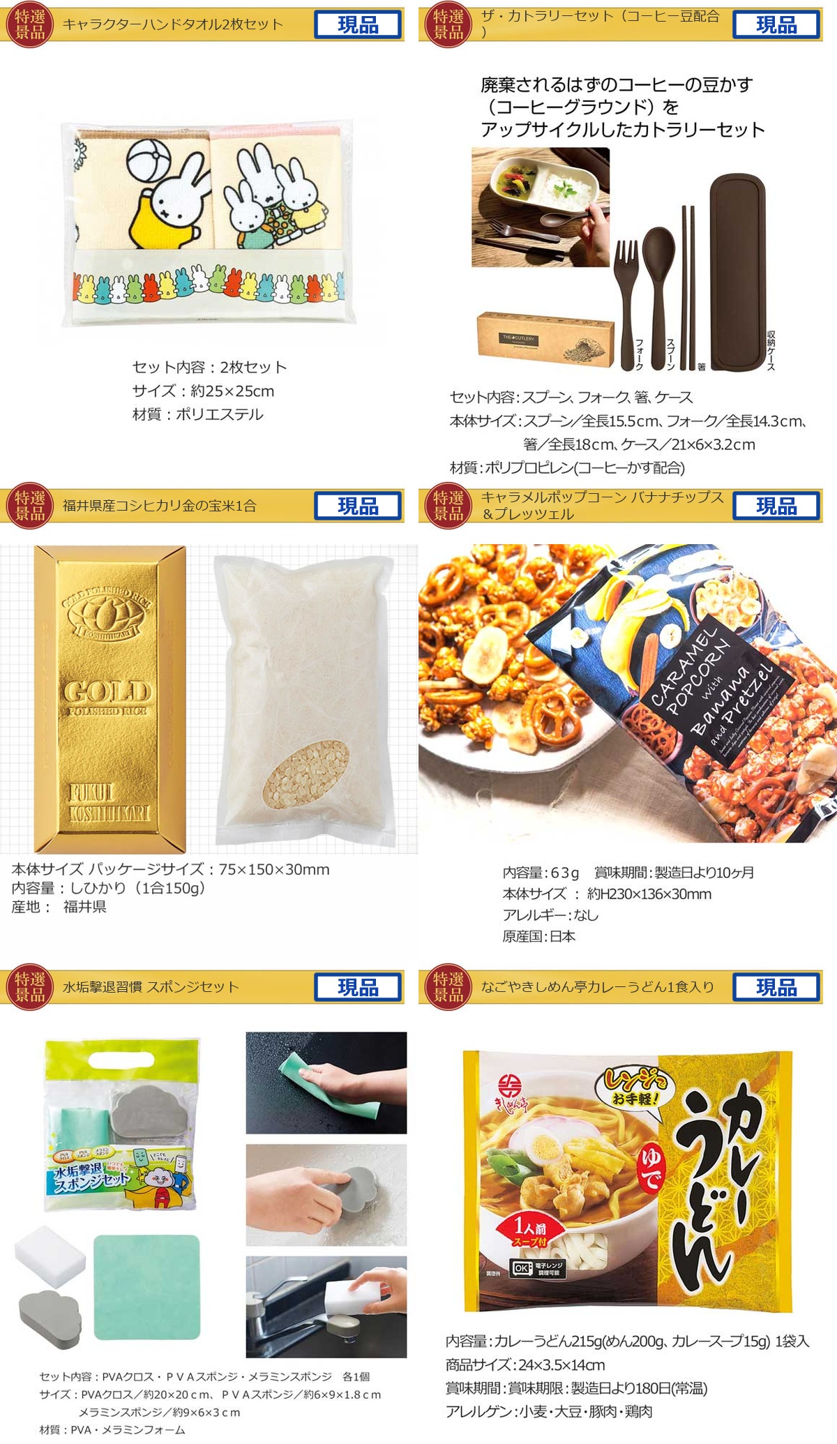 景品ゲットパック10,000円15点B景品セット詳細