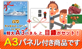 こちらはA3パネル付き商品です。